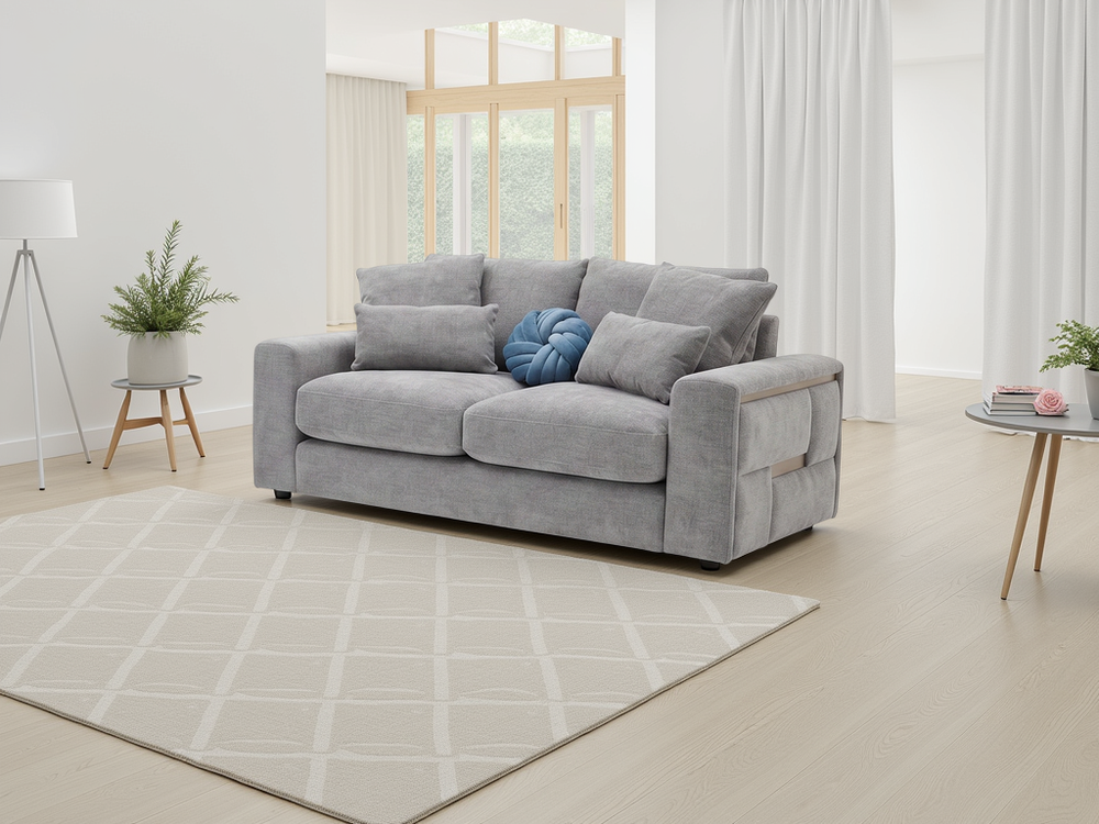 Jupiter Sofa Grey 2 Seater - Xshowhome