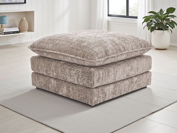 Solaya Sofa Beige Footstool - Xshowhome