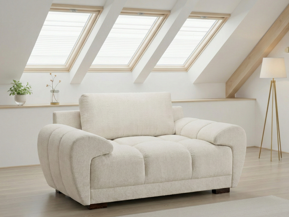 Azzuro Sofa Cream Armchair - Xshowhome