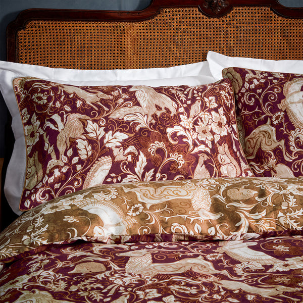Harewood Single Duvet Set Ruby - Riva