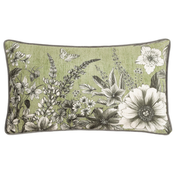 Harlington Gardenia 30x50 Feather Filled Cushion Moss