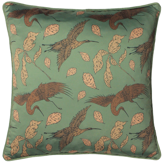 HARPER 45X45 FEATHER FILLED CUSHION BAY GREEN