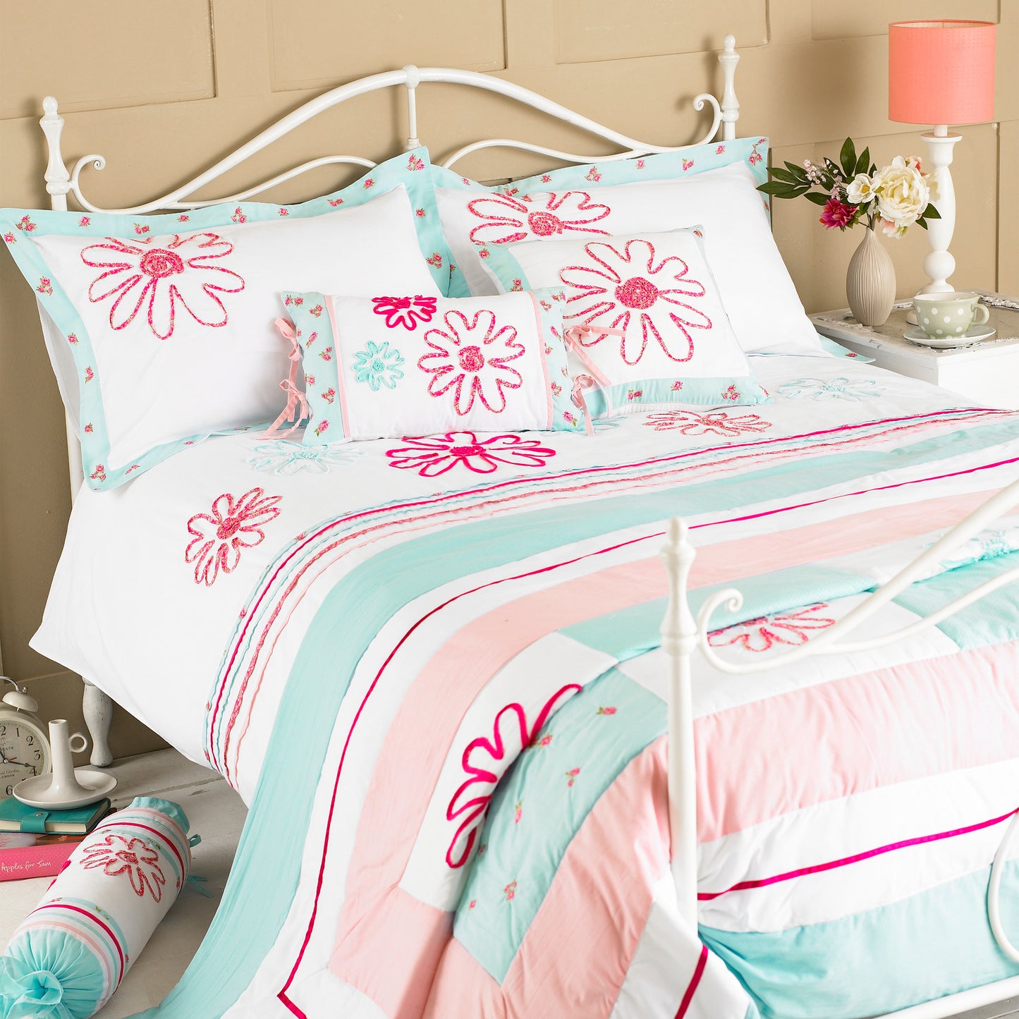 HARRIET 240X260 BEDSPREAD DEB/PINK