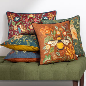 Hawthorn Bee 43x43 Feather Filled Cushion Ginger - view 6