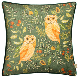 Hawthorn Owls 43x43 Feather Filled Cushion Bottle