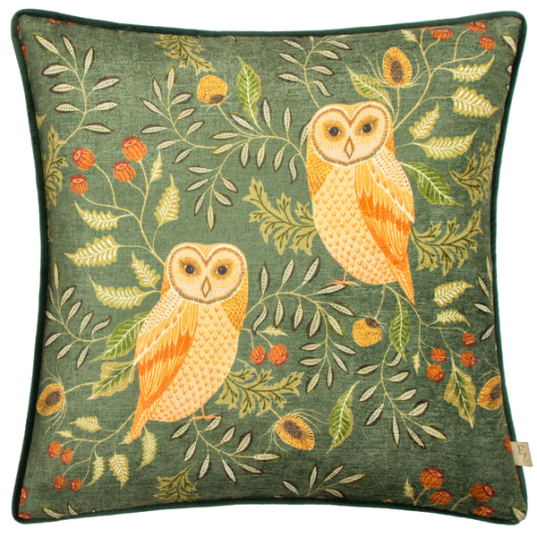 Hawthorn Owls 43x43 Feather Filled Cushion Bottle