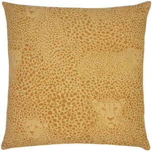 Hidden Cheetah 50x50 Feather Filled Cushion Honey