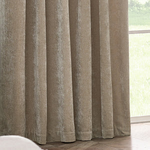 Heavy Chenille 117x183 Pencil Pleat Curtain Natural - view 6