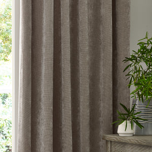 Heavy Chenille 229x137 Pencil Pleat Curtain Greige - view 6