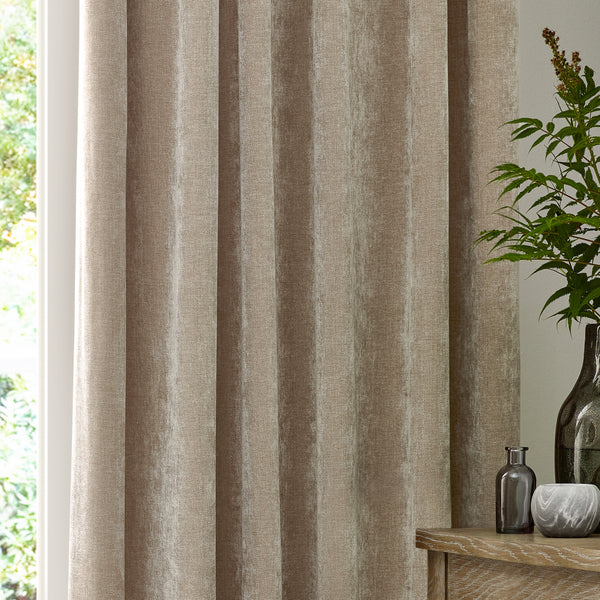 Heavy Chenille 229x183 Pencil Pleat Curtain Natural - view 5