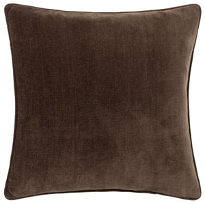 Heavy Chenille 50x50 Feather Filled Cushion Brown - view 2