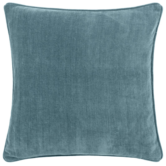 HEAVY CHENILLE 50X50 FEATHER FILLED CUSHION MARINE