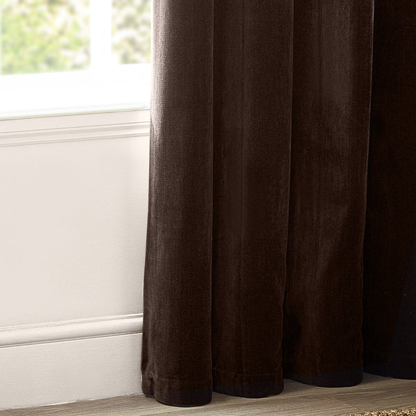 Heavy Chenille 168x229 Eyelet Curtain Brown - view 5