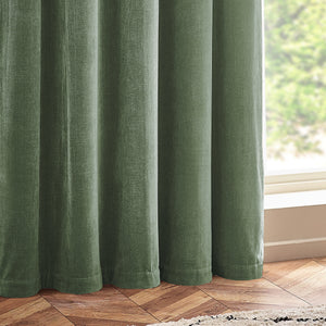 Heavy Chenille 168x183 Eyelet Curtain Eucalyptus - view 5