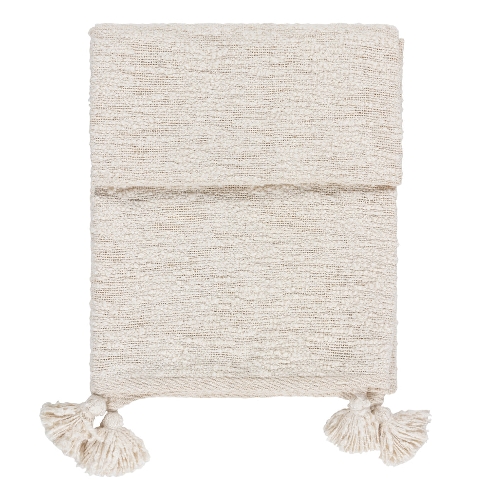 Heath 130x180 Throw Ecru