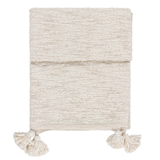 HEATH 130X180 THROW ECRU