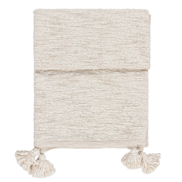 Heath 130x180 Throw Ecru