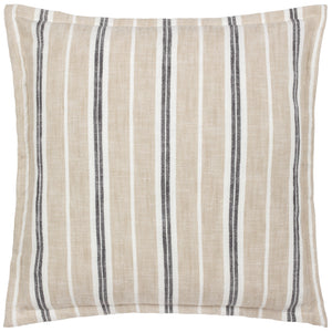 Hebble 50x50 Feather Filled Cushion Natural/black