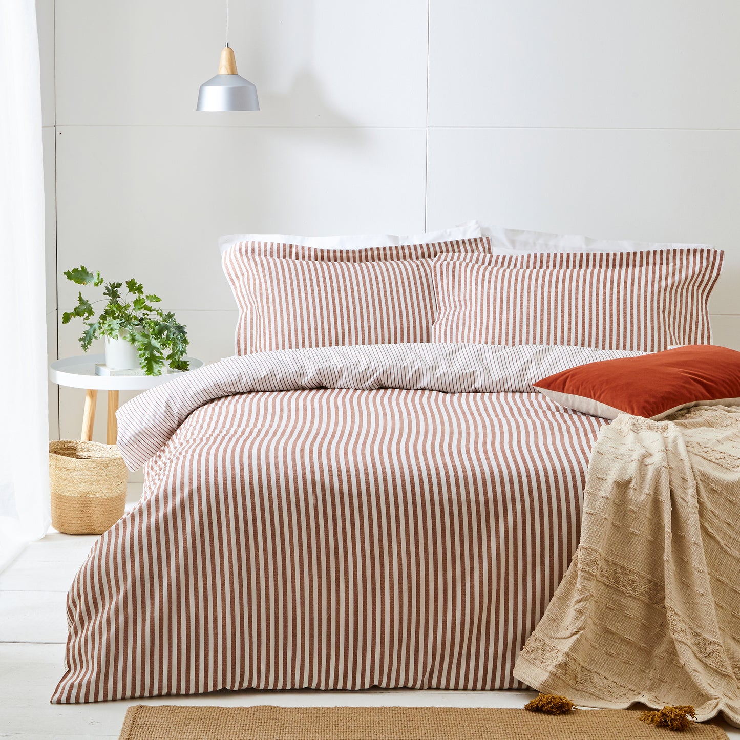 HEBDEN DOUBLE DUVET SET PECAN
