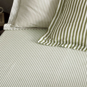 Hebden/Barton Single Fitted Sheet Olive - Riva