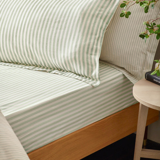 HEBDEN/BARTON SUPER KING FITTED SHEET EUCALYPTUS