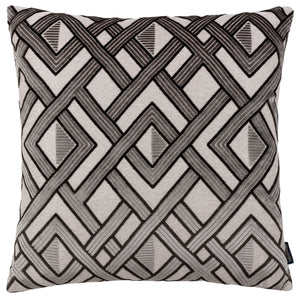 Henley 50x50 Feather Filled Cushion Grey/black
