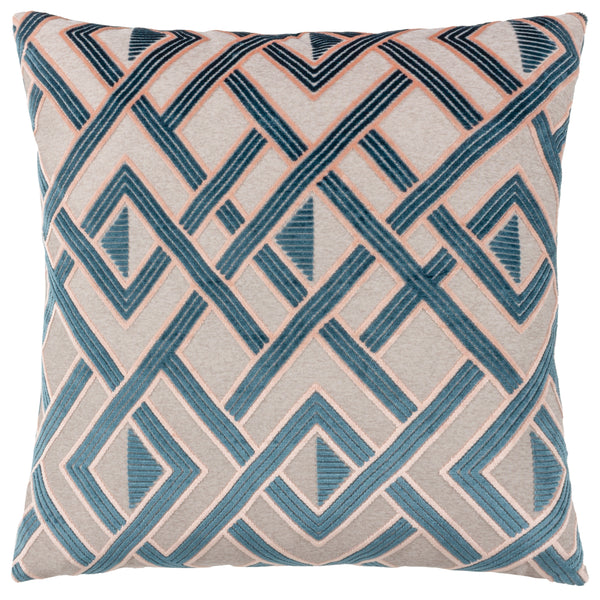 Henley 50x50 Feather Filled Cushion Smoke & Rose
