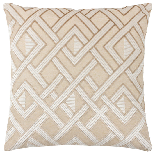 HENLEY 50X50 FEATHER FILLED CUSHION WARM TAUPE