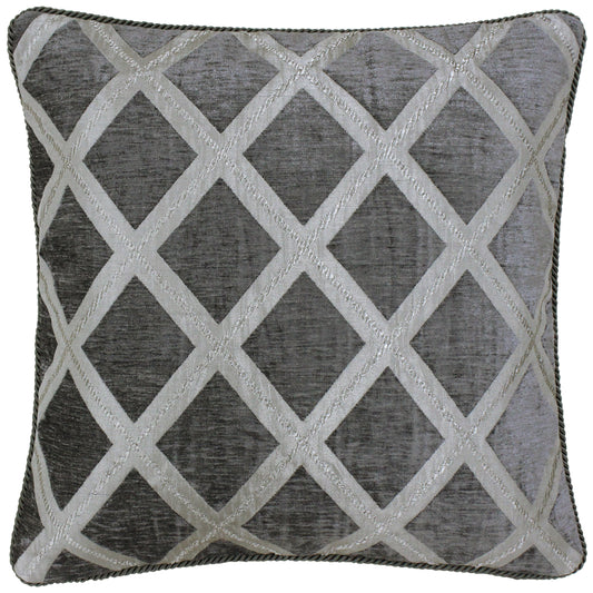 HERMES 45X45 FEATHER FILLED CUSHION GRAPHITE