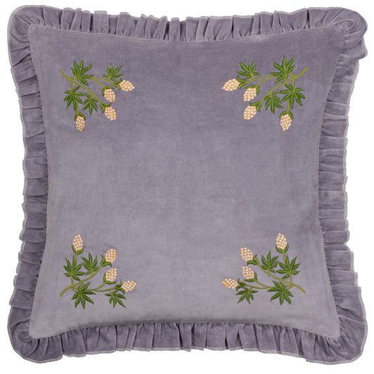 HETTIE 45X45 FEATHER FILLED CUSHION LILAC