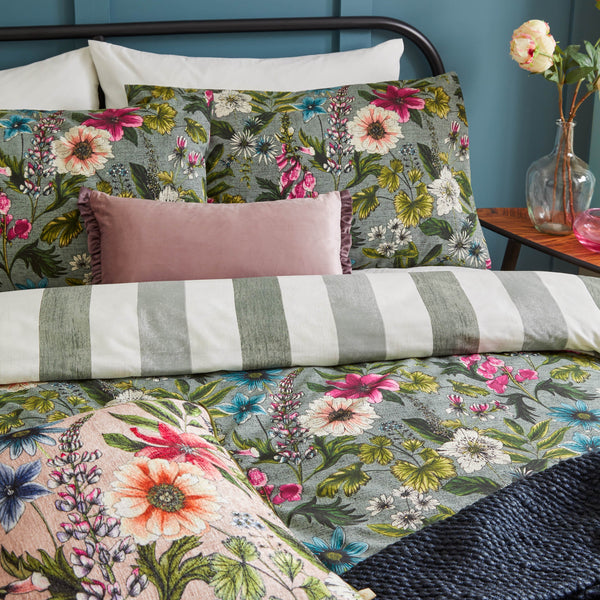 Hidcote Manor Double Duvet Set Petrol - Riva