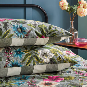 Hidcote Manor Double Duvet Set Petrol - Riva