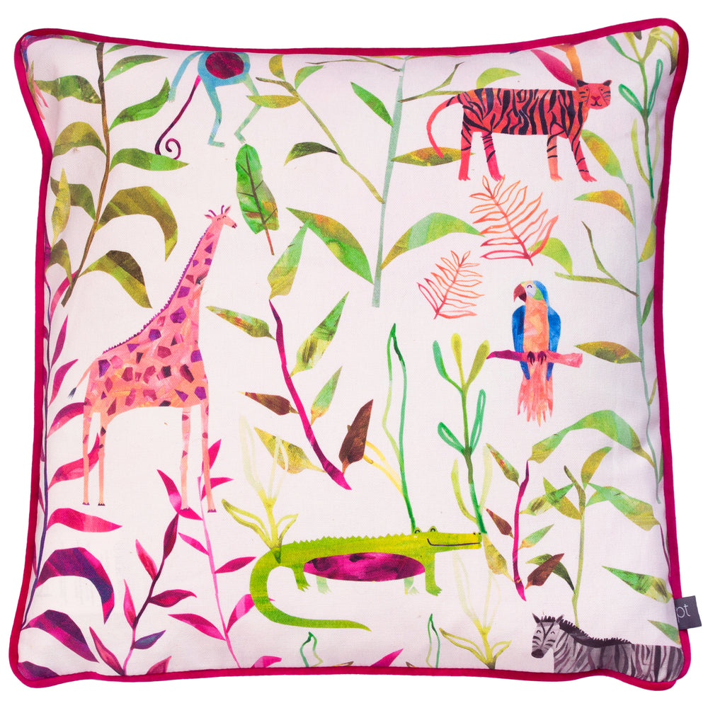 Hide and Seek 43x43 Feather Filled Cushion Rainbow