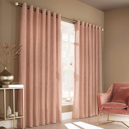 HIMALAYA 168X137 EYELET CURTAINS BLUS