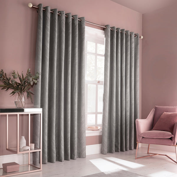 Himalaya 168x183 Ring Top Curtains Silv