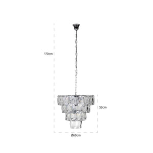 Chandelier Wyne (silver) – Richmond Interiors
