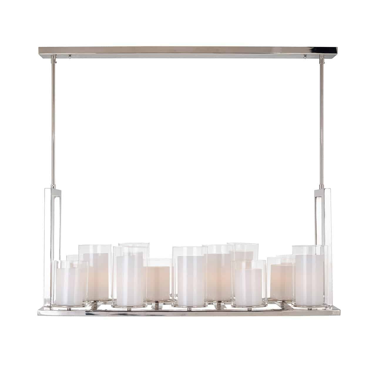 Chandelier Naila with 14 candle holders (Silver)- Richmond Interiors
