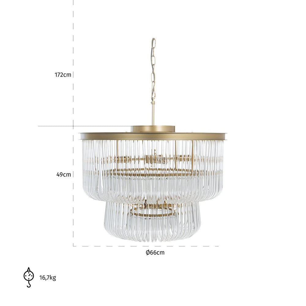 Chandelier Romy (Brushed Gold)