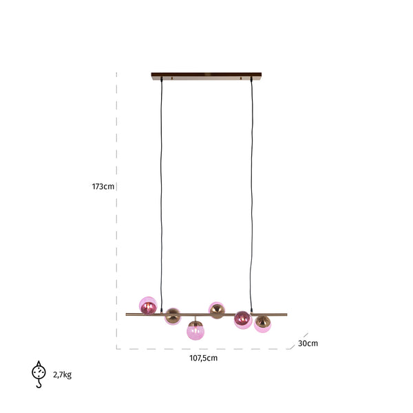 Chandelier Bente Pink (pink) – Richmond Interiors