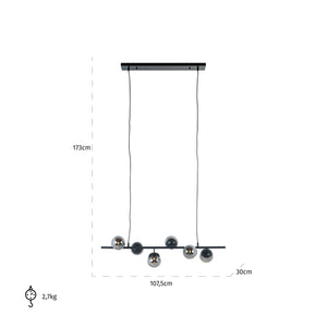 Chandelier Bente Smoked (black) – Richmond Interiors