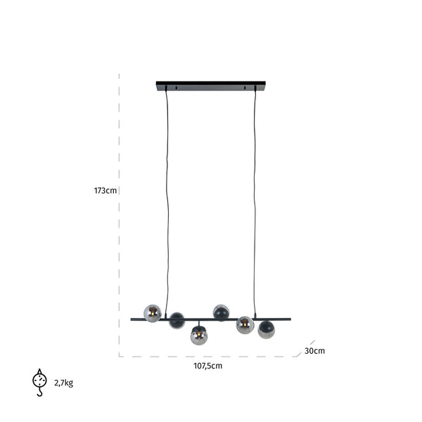 Chandelier Bente Smoked (black) – Richmond Interiors