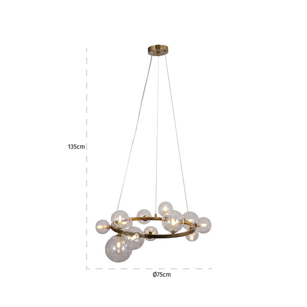 Chandelier Yosie Brushed Gold (brushed Gold) – Richmond Interiors