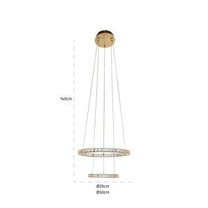 Chandelier Alba (brushed Gold) – Richmond Interiors