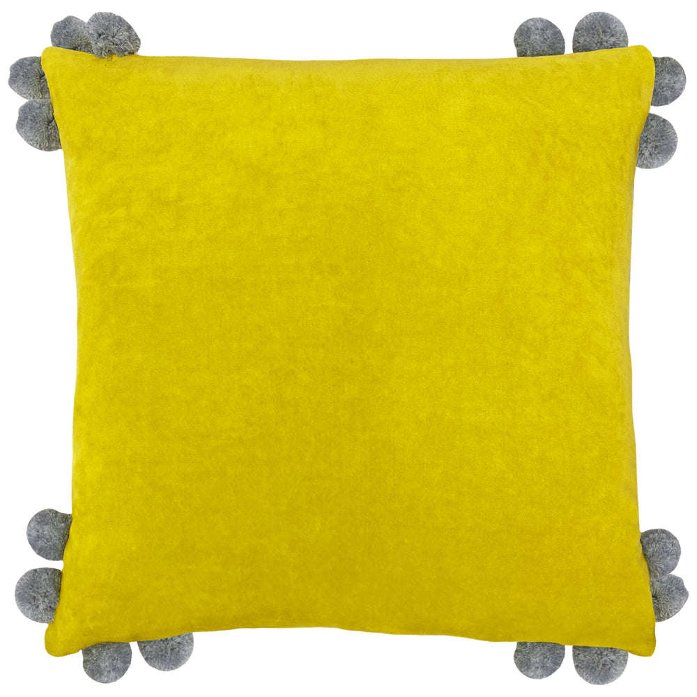 Hoola 45x45 Feather Filled Cushion Yellow/grey
