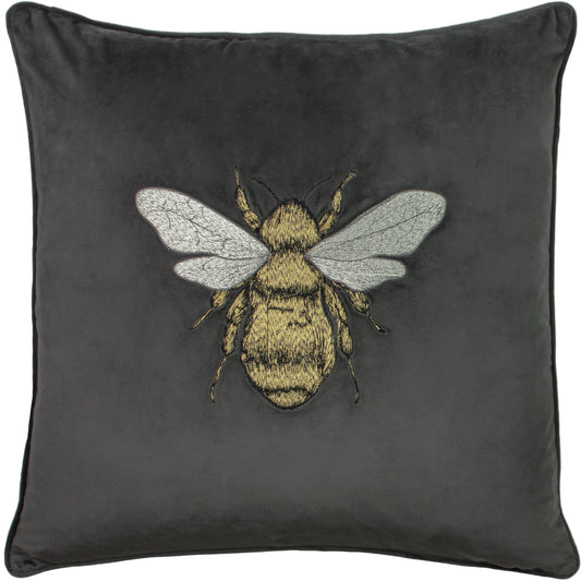 HORTUS 50X50 FEATHER FILLED CUSHION CHARCOAL