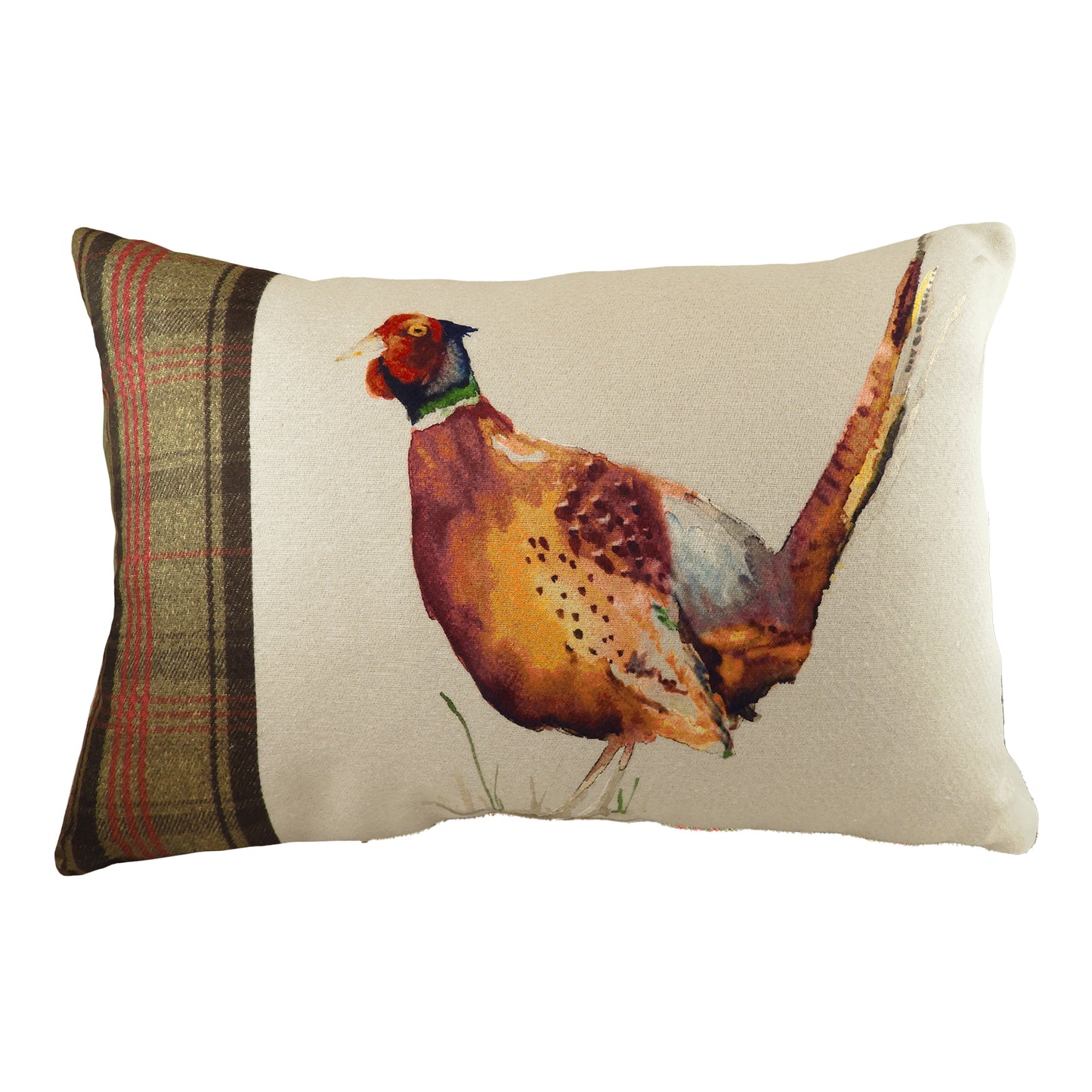 HUNTER PHEASANT 40X60 FEATHER FILLED CUSHION MULTI