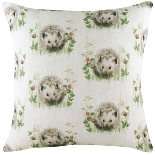 HEDGEROW HEDGEHOG REPEAT 43X43 FEATHER FILLED CUSHION