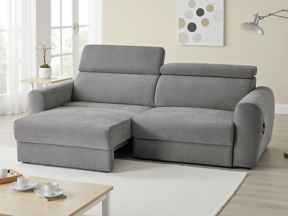 Dakota Electric Sofabed Grey 3 Seater - Xshowhome