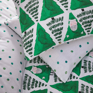 Hide and Seek Santa Toddler Duvet Set Green - Riva