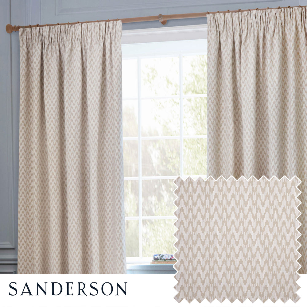 Hutton 167x182 Pencil Pleat Curtains Linen